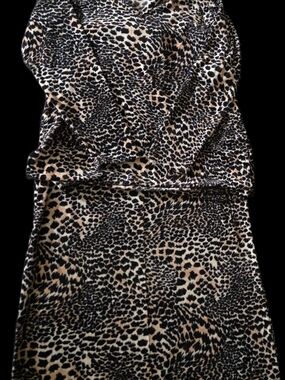 Vintage Can't Miss Leopard Print Women’s Loungewear Skirt Set